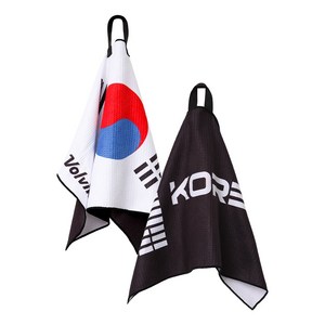 볼빅 국가대표 골프볼 클리너타올 대형 공닦이 수건, 1개, 화이트