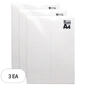 핑크풋 양면에 줄있는 용지 30p, A4, 3개
