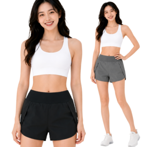 벨에라 여성 러닝 헬스 요가 트레이닝 투인원 스포츠 3부 반바지