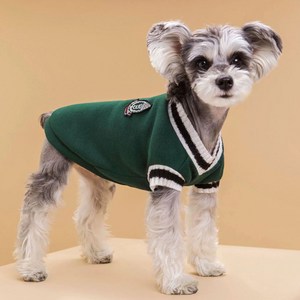 도그월드 강아지옷 크리스마스 안감기모 니트 조끼 XS-5XL, 버건디, 1개