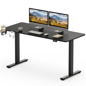SANODESK 전동 높이조절책상 QS1 모션데스크 높낮이조절 스탠딩책상 전동컴퓨터책상, 블랙