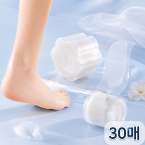 싸쓸 뒷꿈치 까짐 방지 패드 밴드, 30개, 투명