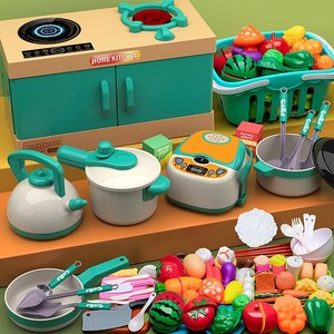 코코유 아동용 주방 놀이 세트 소꿉놀이 요리 주방 가스레인지 생일 선물 JCF-207, 1세트, 그린