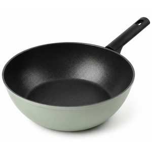 매직쉐프 인덕션 궁중팬 28cm 세라믹 논스틱 깊은 가벼운 볶음팬 웍, 민트그린, 1개