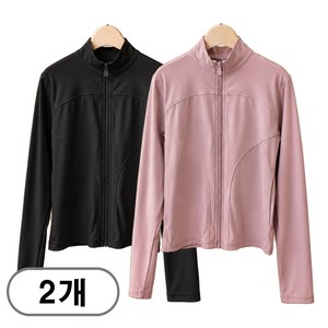 차쿠 1+1 여성 슬림핏 집업 자켓 요가 필라테스 러닝 운동복