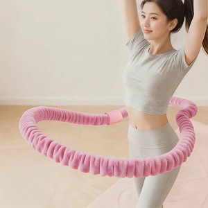 믹스알리 소프트 훌라후프 뱃살 다이어트 플리스 스프링훌라후프, 1개, 02 핑크색, 1.5kg