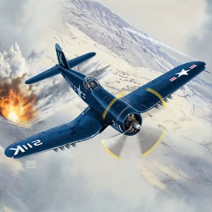 아카데미과학 1:48 미해군 F4U-4 장진호전투 밀리터리 프라모델 12353, 1개