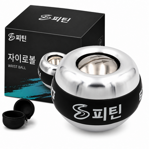 플레시 자이로볼 손목 악력 운동기구 전완근 스트레칭 홈트 파워볼, 1개, 프로메탈볼