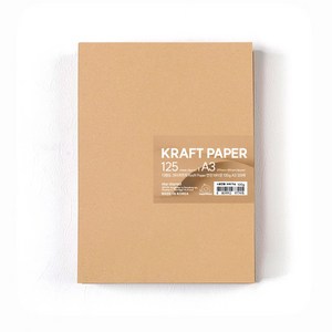 PaperPhant 다용도 크라프트지 Kraft Paper 연한 브라운, 100g A3 125매