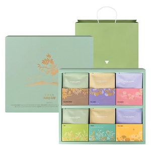 일상다완 쌍계명차 지리산 다향 세트 + 쇼핑백, 티백 6종 x 5p, 1세트
