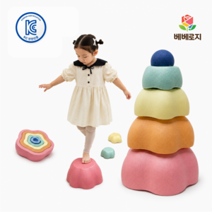 베베로지 밸런스스텝 유아균형감각 균형발달보조기구 대근육 두뇌발달 유아체육, 1세트