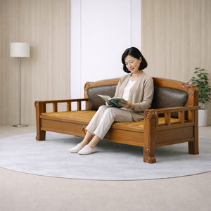 흙마루 3인용 카우치 C5017G 돌쇼파 흙쇼파, 황토볼 무자수확장