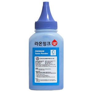 삼성 호환 리필 토너 파우더 2회분 가루 충전용 레이저프린터용 컬러레이저 무한프린터 파우다 라온잉크, 1개, 파랑 파우더
