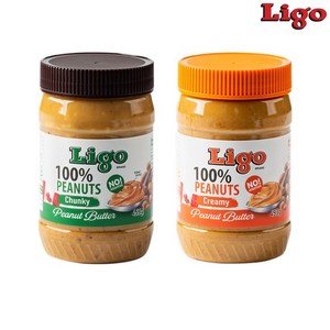리고 100% 땅콩버터 청키, 453g, 2개