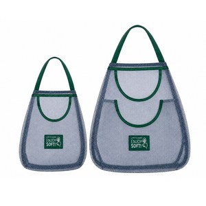 대형 소형 2개 한세트 과일 야채 보관망 다용도 메쉬망, 1세트, 그린