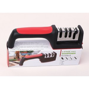 가정용 4in1 멀티 칼갈이, 1개, 레드 블랙