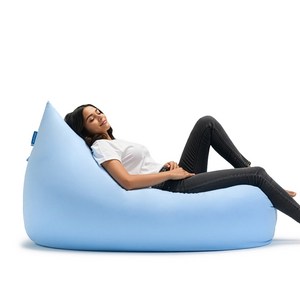 폴리몰리 LT201 그랜드 1인용 대형 스판 빈백 소파 좌식 쿠션 의자, 클라우드 블루