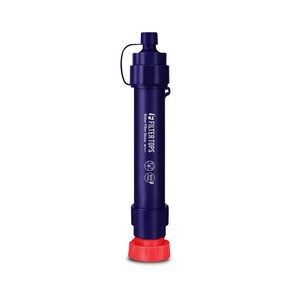 고품질 빨대형 정수필터 네이비 스트로우 휴대용 비상용 생존 재난 등산 백패킹 Straw Water Filter, 1개, 네이비_NAVY