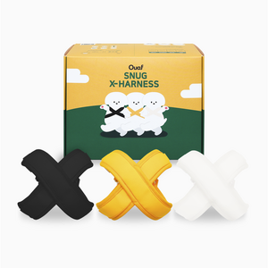 오우프 반려견 스너그 X형 하네스, 노랑, 1개