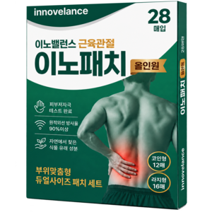 이노패치 원적외선 산화질소 근육관절 패치 혼합형, 1개, 28개입