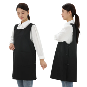 동갑패밀리 포그니 원피스 앞치마 특대, 1개, 블랙