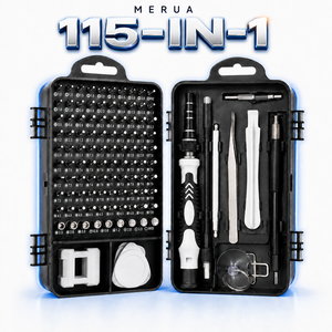 메루아 정밀정복 115PCS 양면수납 정밀 드라이버 비트 세트, 1세트