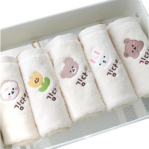 데일리맘 어린이집수건 이름자수, 5개, 무염