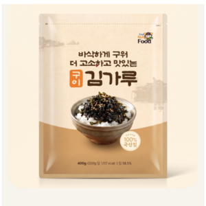 씨넛푸드 바삭하게 구워 더 고소하고 맛있는 구이 김가루 국내산 업소용 대용량 김가루, 400g, 1개