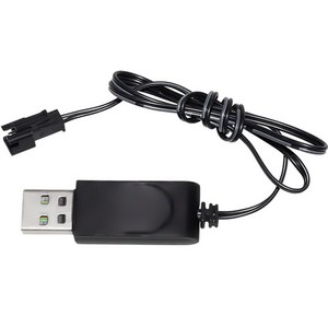 올칩 3.7V SM2P USB충전기 리튬 배터리용 2핀 RC카 드론 보트 전동 물총 장난감 탱크 호환 케이블 18650, 1개, (SM) 3.7v USB충전기