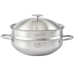 AMT 코닉 316Ti 스텐 통5중 파티웍, 실버, 1개, 28cm