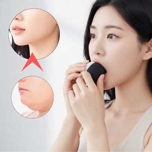 브이메라 이중턱 주걱턱 교정 이중턱살제거 V라인 마사지기, 블랙, 1개