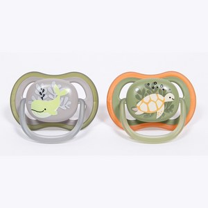 필립스아벤트 울트라 에어 노리개 젖꼭지 2종 세트 SCF085, 6~18개월, 거북이 + 고래, 1세트