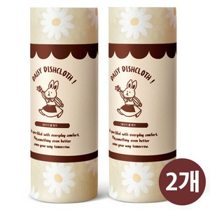 누누레빗 데이지 롤행주 빨아쓰는 다회용 행주, 2개, 30매
