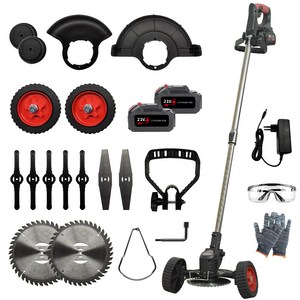 VoltMate 독일의 과학과 기술 21V 고성능다목적예초기 바퀴식/핸드예초기 무선충전식리튬전기예초기 배터리 2개 세트, 1세트