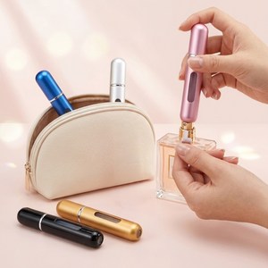 휴대용 스프레이 향수 공병 5ml, 실버, 2개
