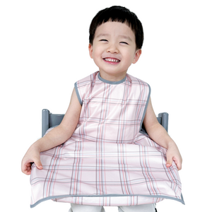 벨베이비 식탁일체형 방수 턱받이 나시 완전커버 오리지날, (리뉴얼)핑크체크, 1개, 1개입