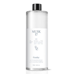 그라데이 디퓨저 리필액, 1개, 500ml, 머스크 17