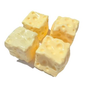 비비돔 치즈슬랑이 시퀴시 말랑이 슬라임, 1개, 100g, 노랑 5cm