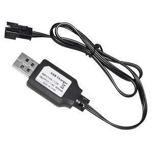 올칩 7.4V SM3P USB충전기 리튬 배터리용 3핀 RC카 드론 보트 호환 충전 장난감 케이블 18650, (SM3P) 7.4v USB충전기, 1개, (SM3P) 7.4v USB충전기