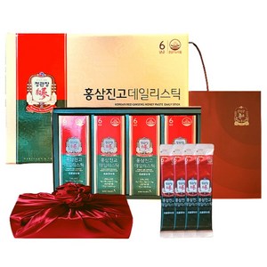 정관장 6년근 홍삼정 에브리타임 홍삼진고 스틱 20포 200ml+쇼핑백 부모님 면력 여행 골프 명절 선물세트(보자기포함) 1개, 10ml