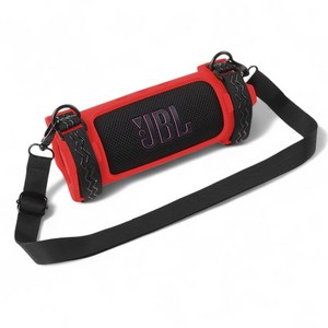 JBL FLIP 7 호환 범퍼 스트랩 실리콘 케이스, 레드, 레드