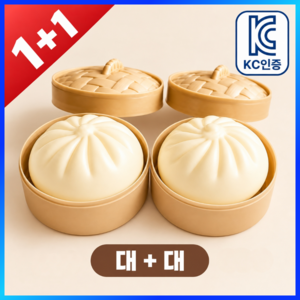 제이노브 KC인증 찜기 가득 만두 말랑이, 1세트, 220g, 대+대
