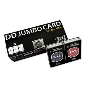 DD카드 점보 10EA 홀덤카드 플레잉 디디카드 1박스(10개), 1박스, 레드, 블루