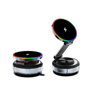 Helind Qi2 15W자동차 무선 충전 휴대폰 브래킷, M22, 블랙