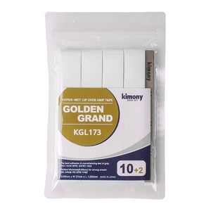 키모니 골든그랜드 배드민턴그립 KGL173 12p, 화이트, 1개