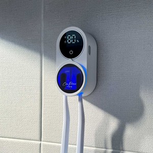 원프라임 2인용 커플 칫솔 살균기 OP-702 UVC 자외선살균 소독기 팬드라이 건조기 벽걸이용, 단일모델명/품번, 1개