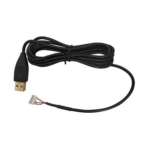 G1 금도금 고급 USB 단선수리 케이블, 블랙, 단품