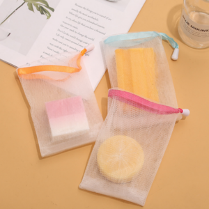 더지노 4겹 촘촘 미세조직 비누 거품망, M 사이즈 10x10cm 10개