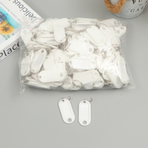 BOGUSAGU 칼라 열쇠고리 네임택 20P BSN-001, 화이트, 20개, 1세트