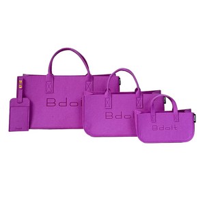 Bdoit 크레센도 스탭백 3종세트+카드지갑 펠트백, 1세트, 스텝백_퍼플